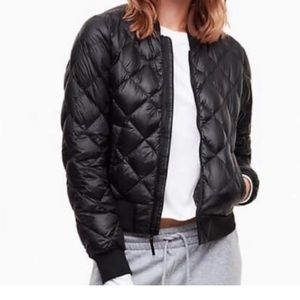 Aritzia green puffer